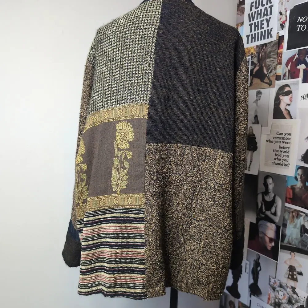 Patchwork Jacquard Jacket Vintage
